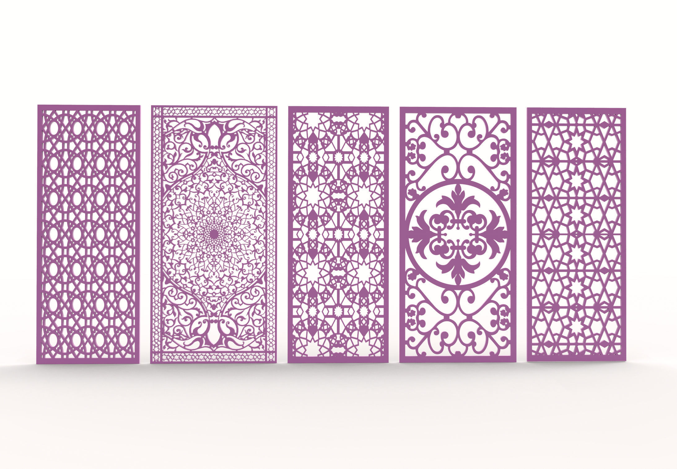 30 3D Decorative wall panels - screen SET 071 3D model_7