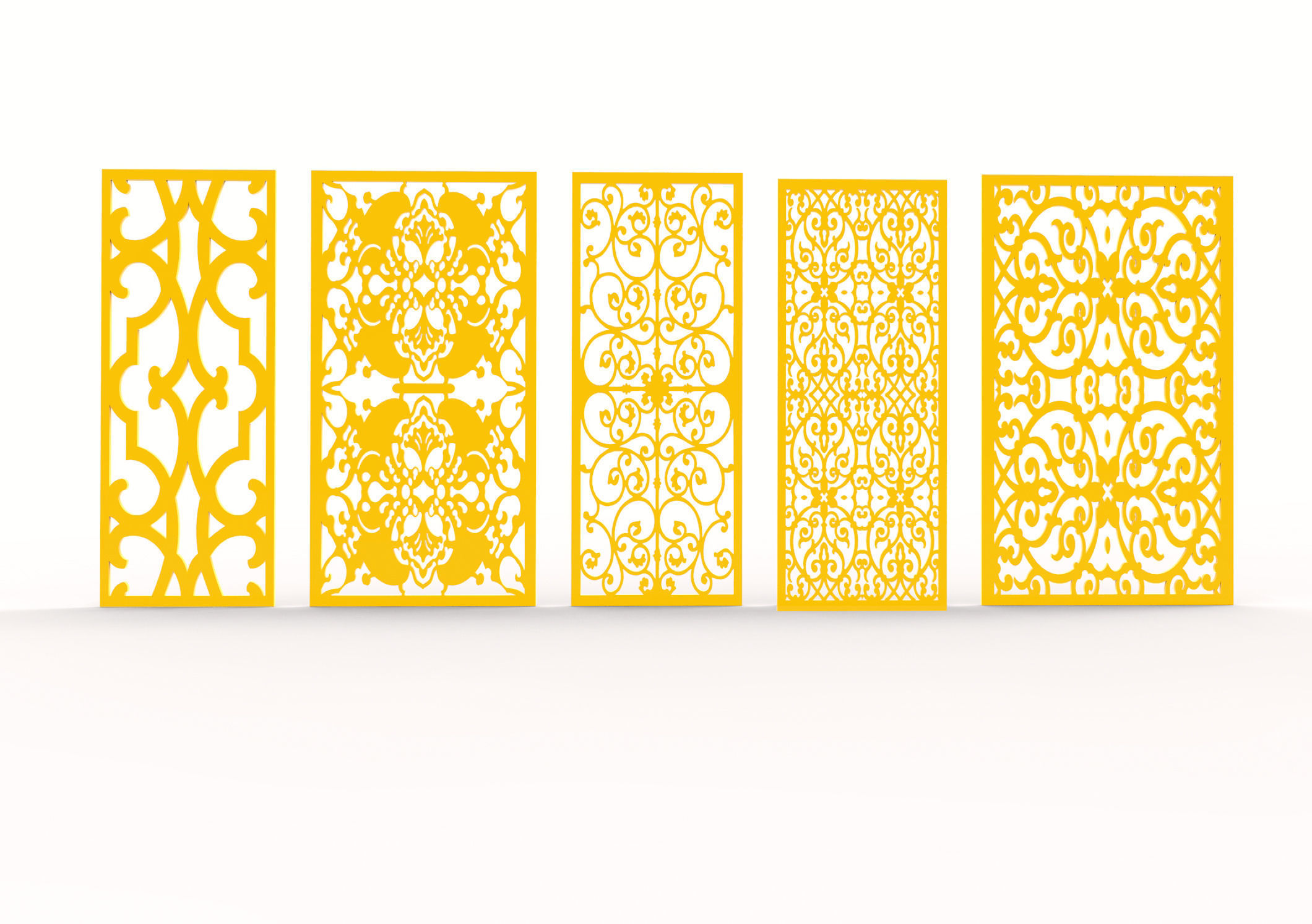 30 3D Decorative wall panels - screen SET 071 3D model_8