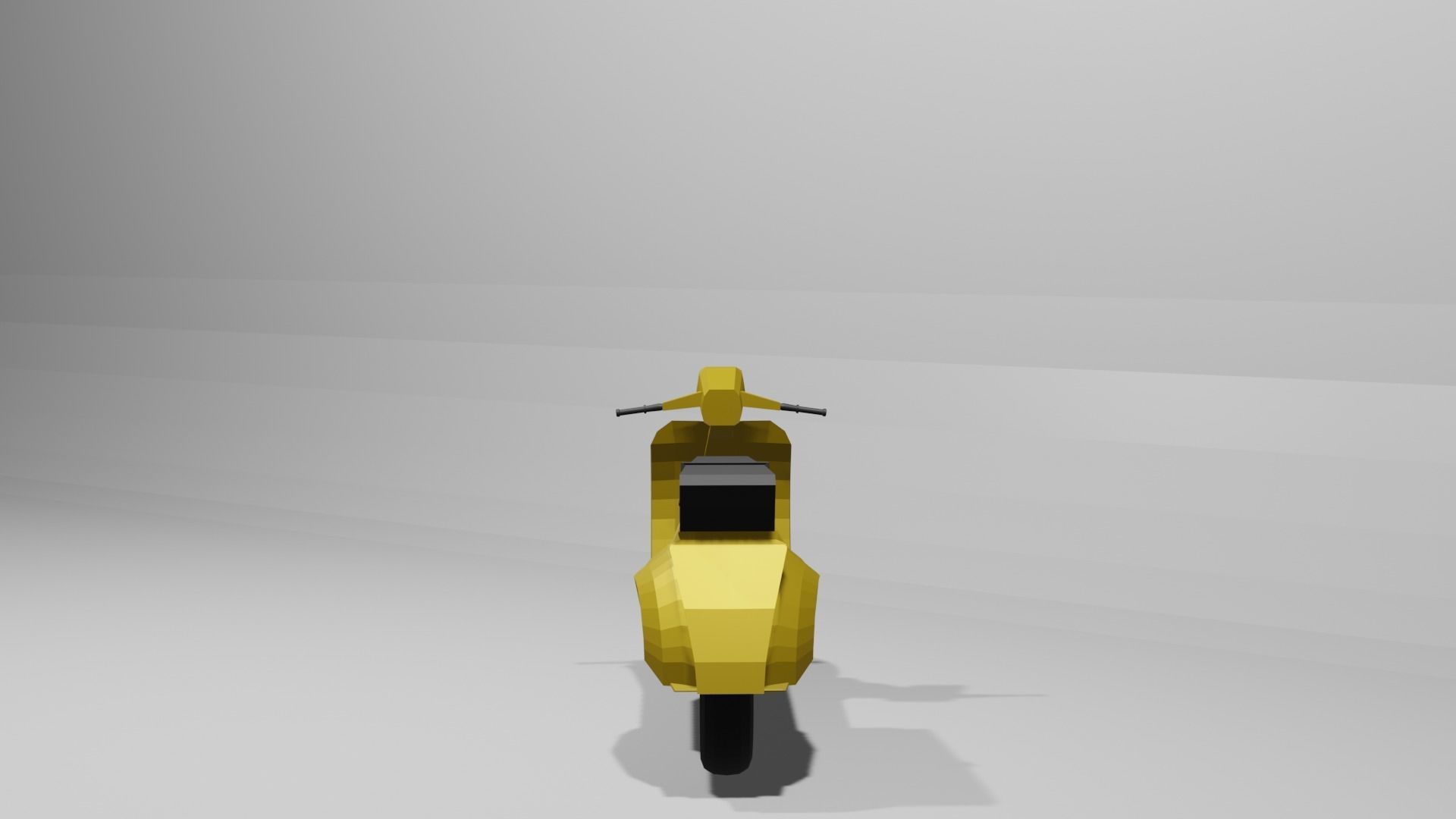  Vespa Scooter low-poly 3D Model Low-poly 3D model 3D model_2