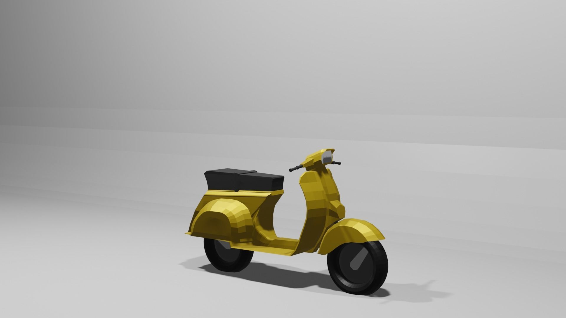  Vespa Scooter low-poly 3D Model Low-poly 3D model 3D model_7