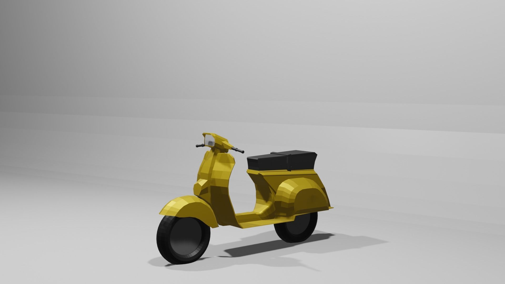  Vespa Scooter low-poly 3D Model Low-poly 3D model 3D model_11