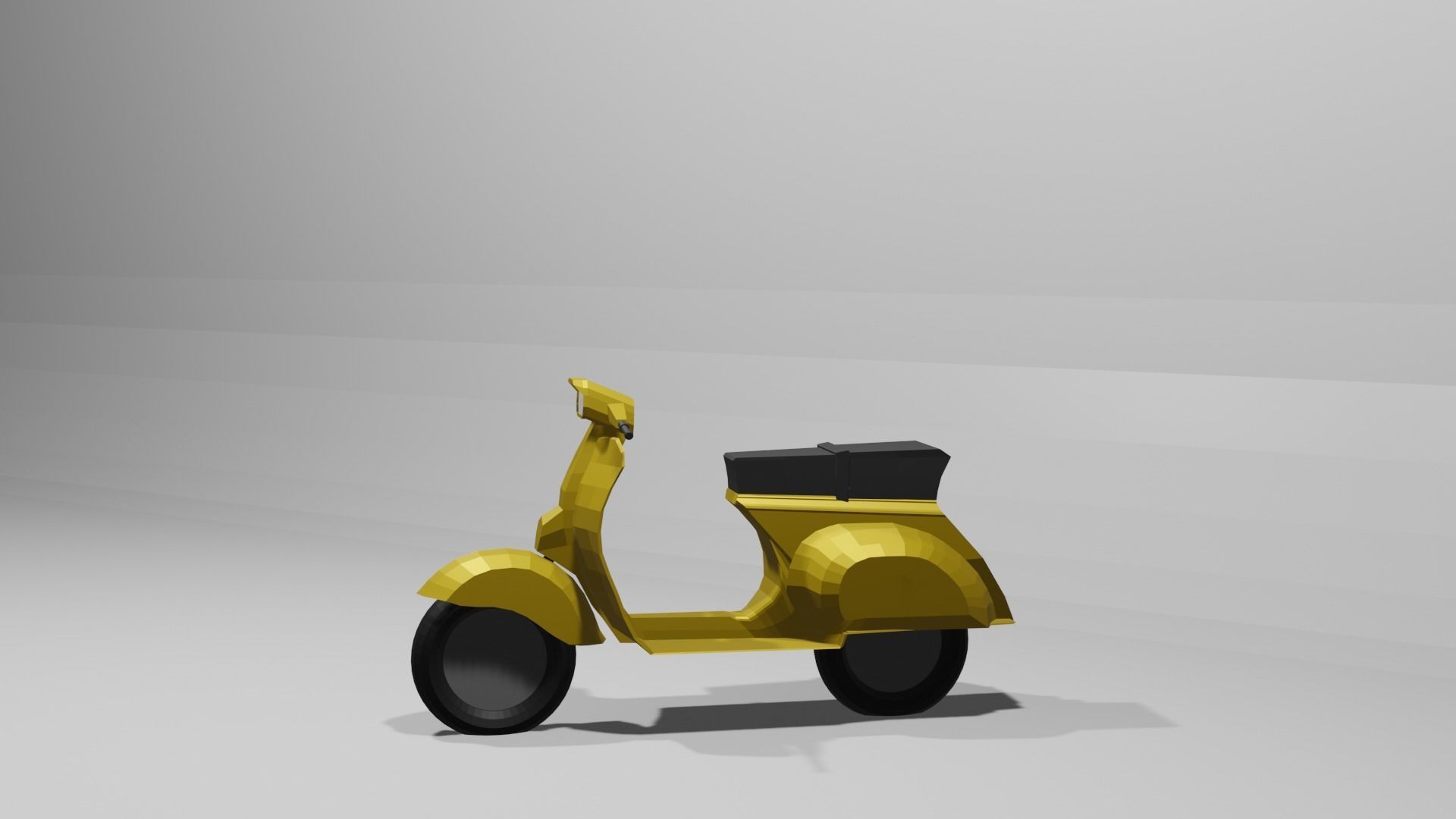  Vespa Scooter low-poly 3D Model Low-poly 3D model 3D model_12