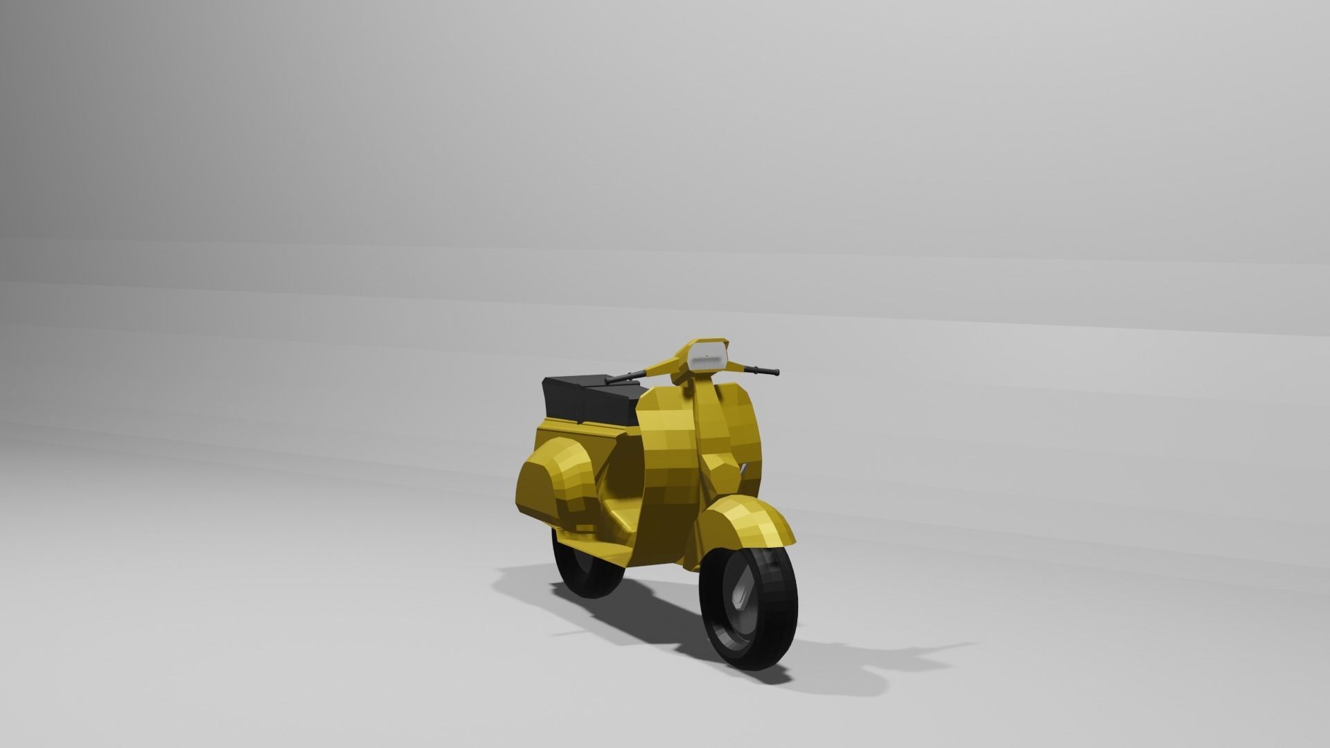  Vespa Scooter low-poly 3D Model Low-poly 3D model 3D model_6