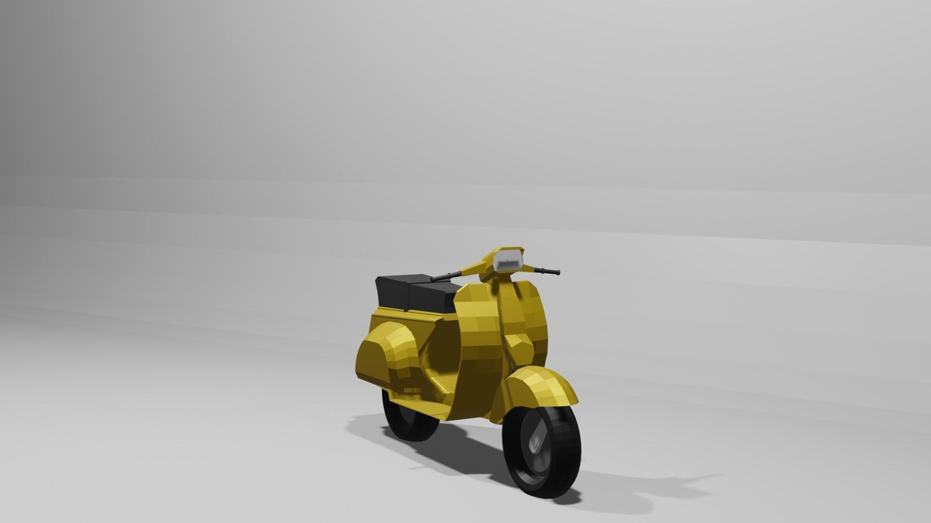  Vespa Scooter low-poly 3D Model Low-poly 3D model 3D model_8