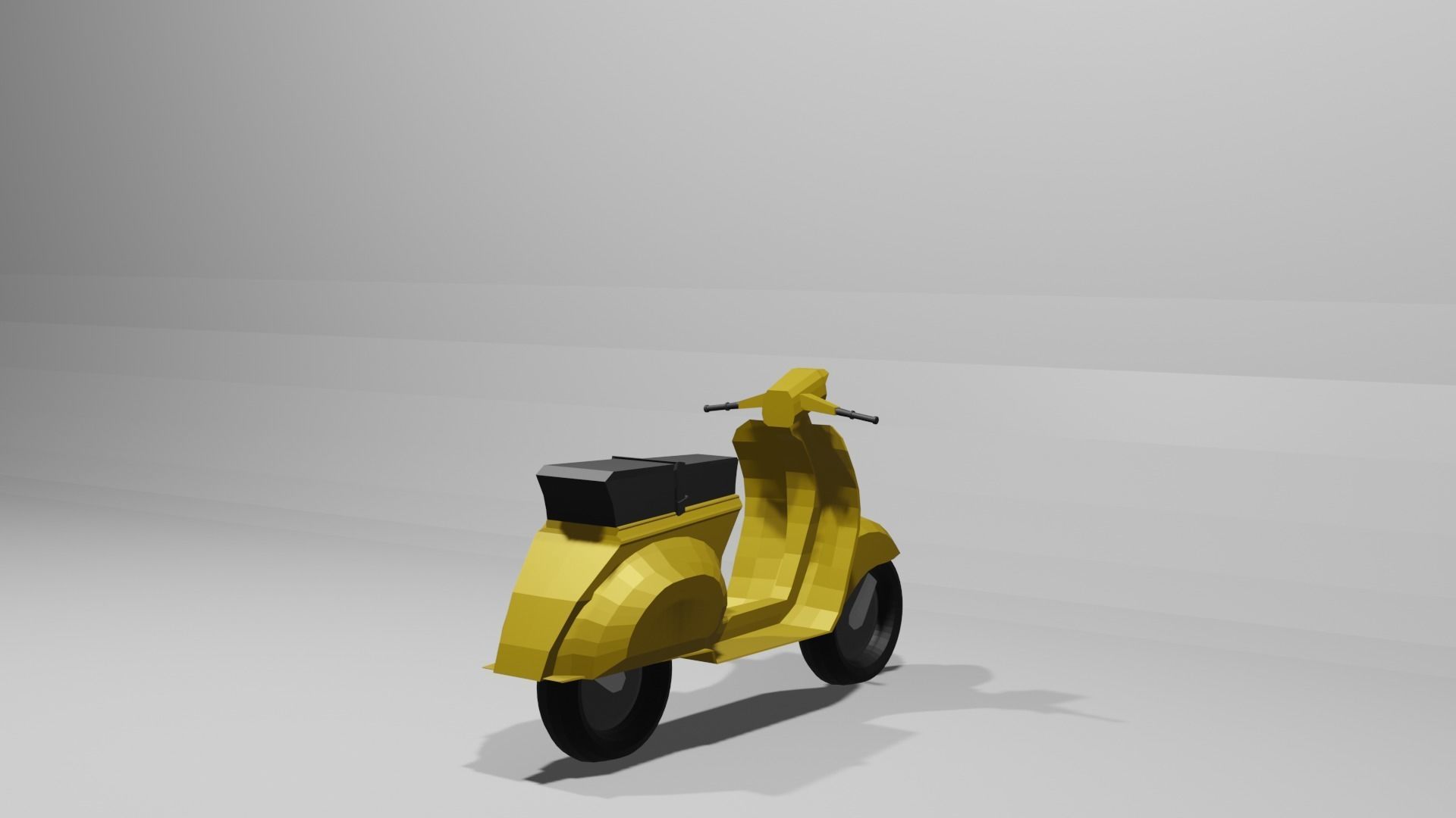 Vespa Scooter low-poly 3D Model Low-poly 3D model 3D model_3