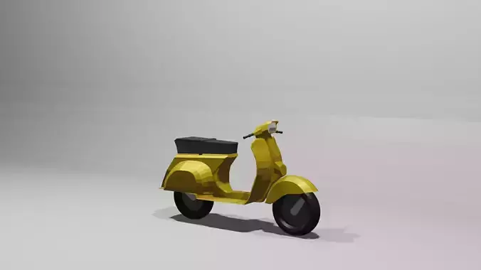  Vespa Scooter low-poly 3D Model Low-poly 3D model 3D model