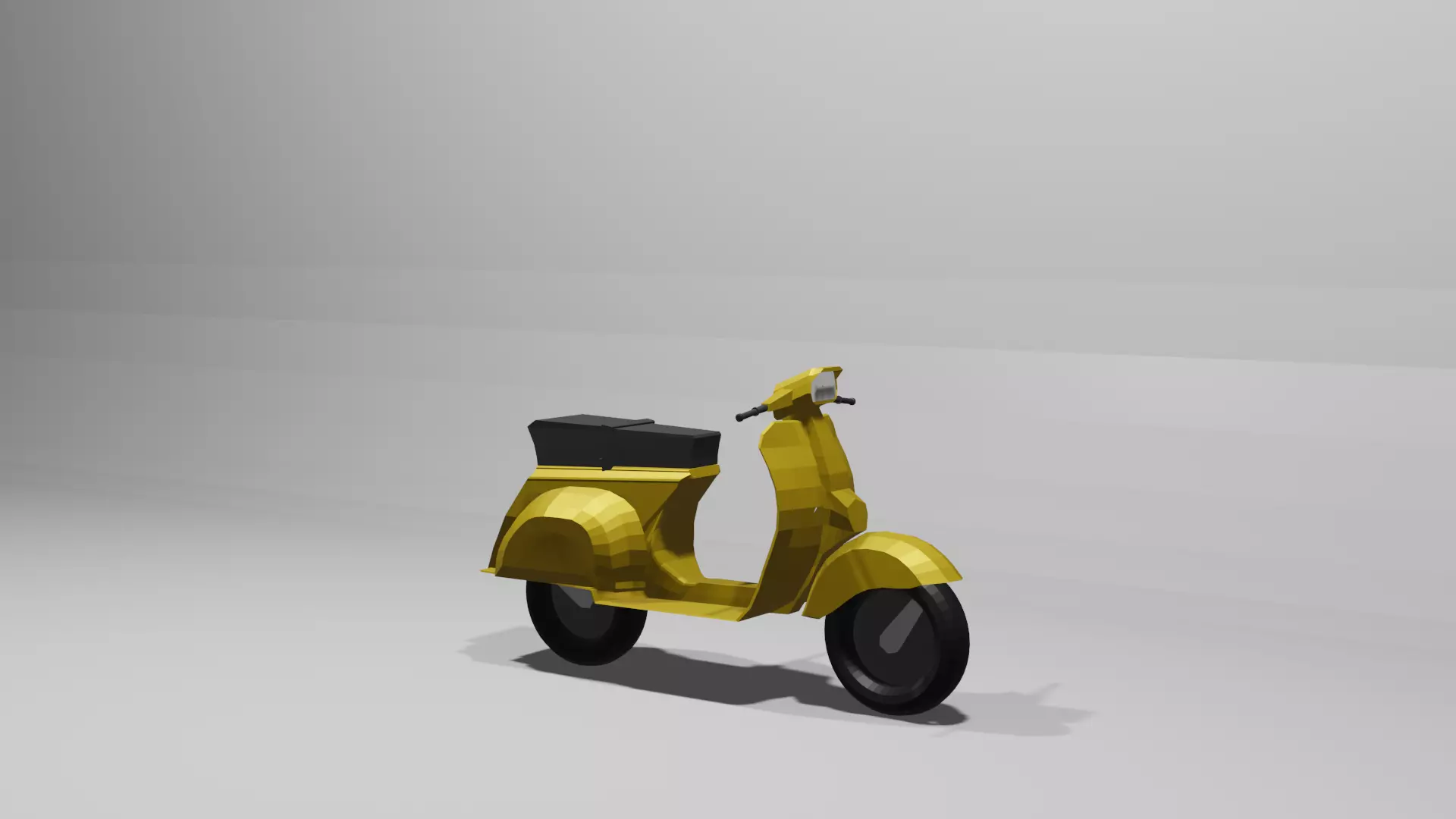  Vespa Scooter low-poly 3D Model Low-poly 3D model 3D model_0