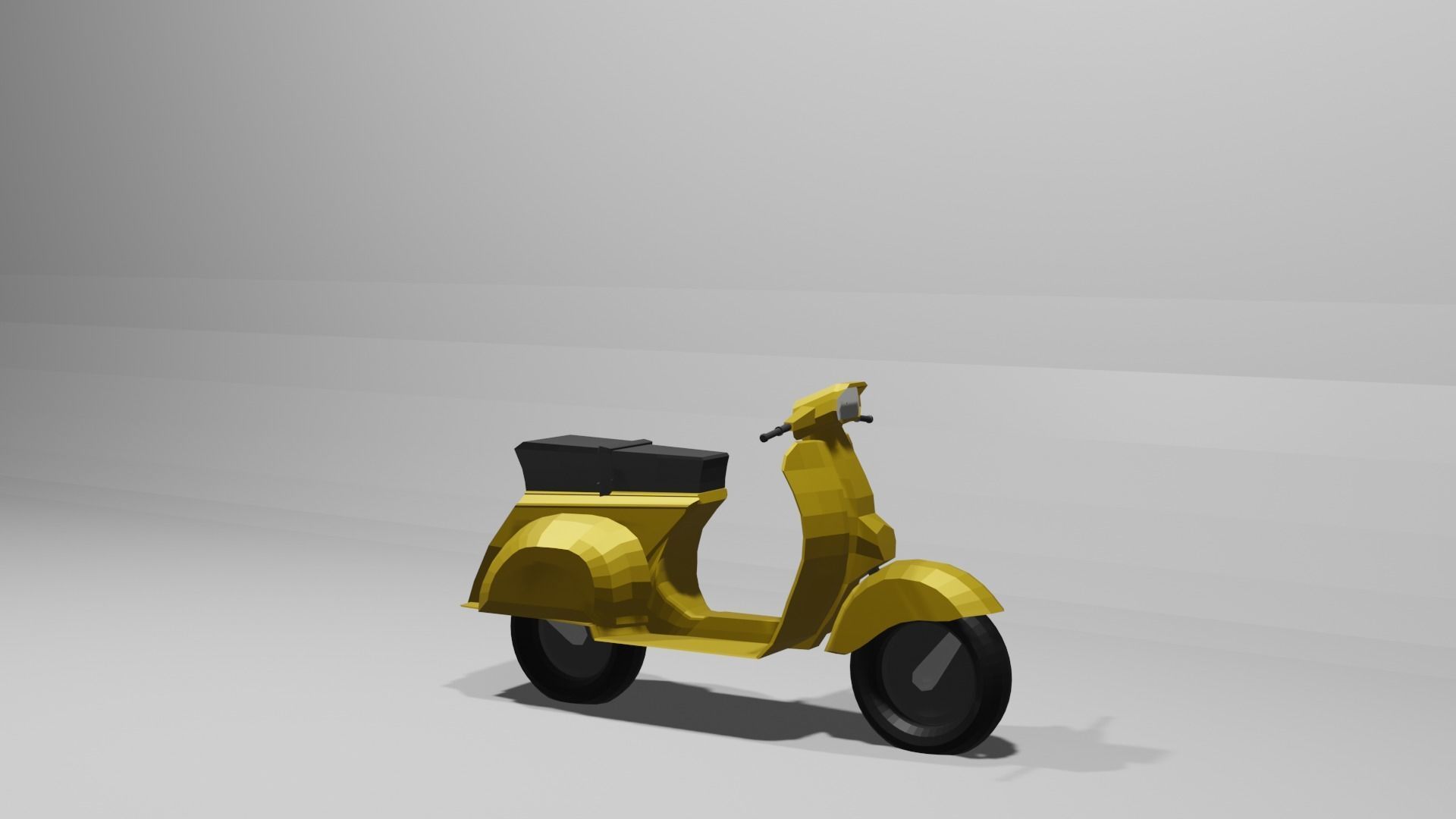  Vespa Scooter low-poly 3D Model Low-poly 3D model 3D model_5