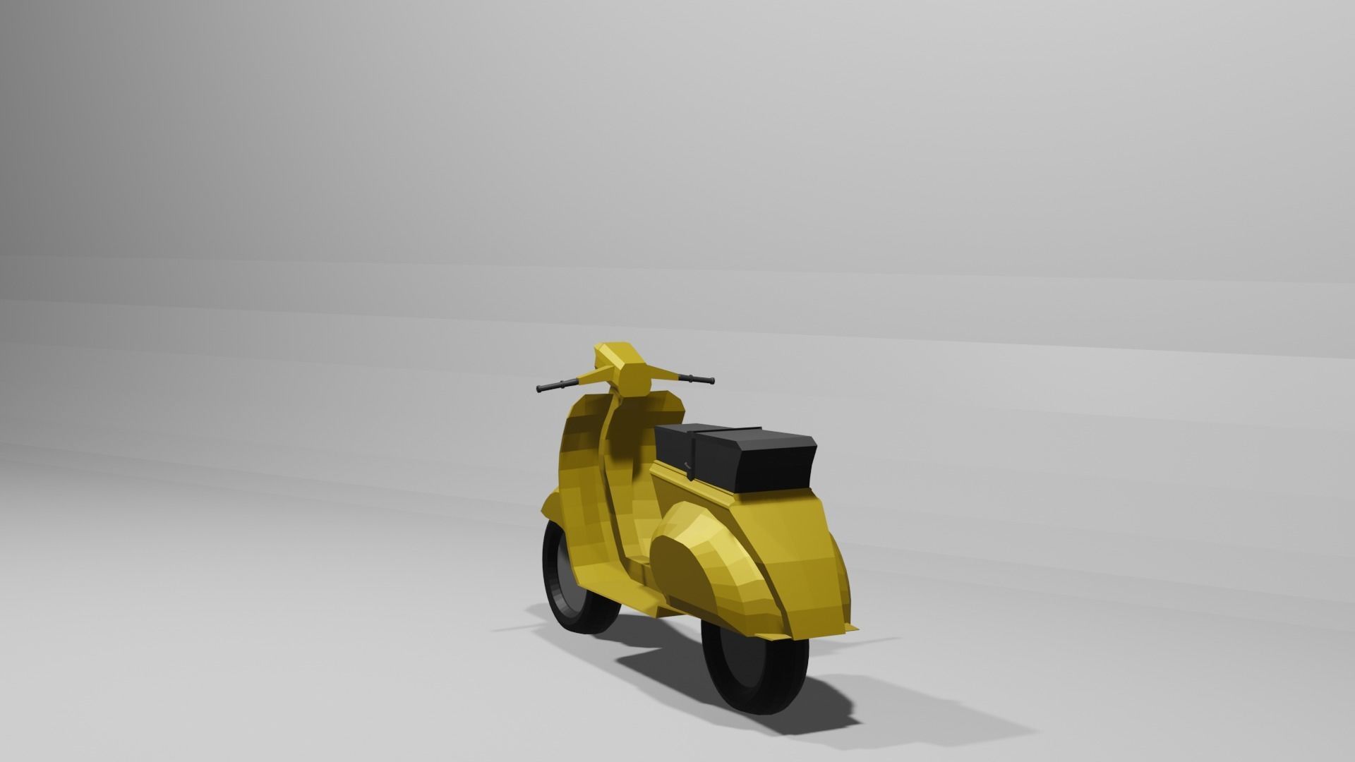  Vespa Scooter low-poly 3D Model Low-poly 3D model 3D model_1