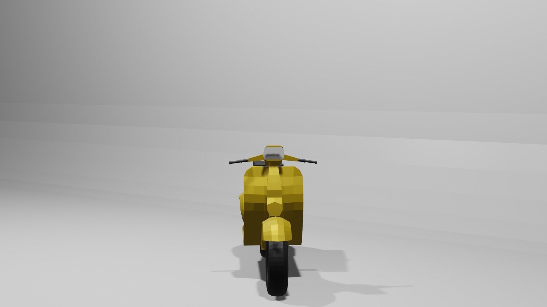  Vespa Scooter low-poly 3D Model Low-poly 3D model 3D model_9