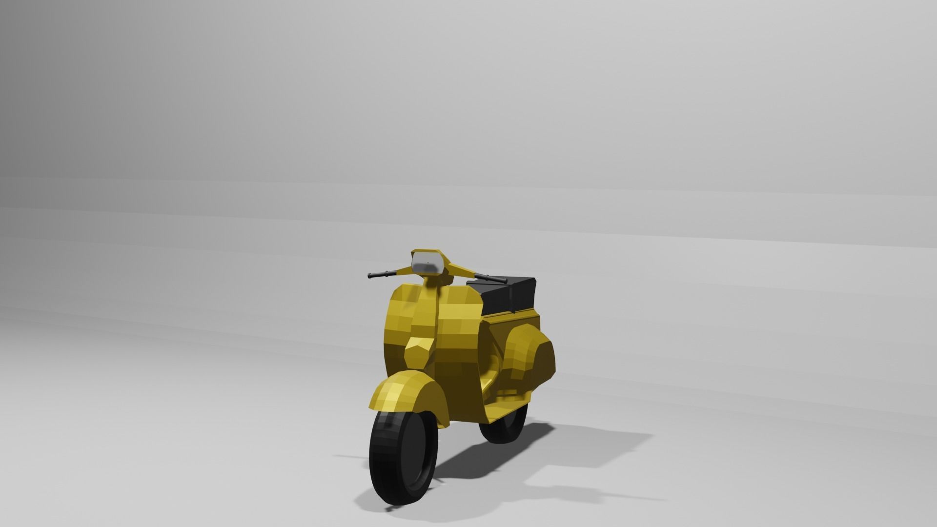  Vespa Scooter low-poly 3D Model Low-poly 3D model 3D model_10