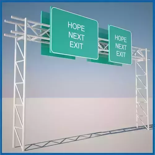 Highway Sign 3D model