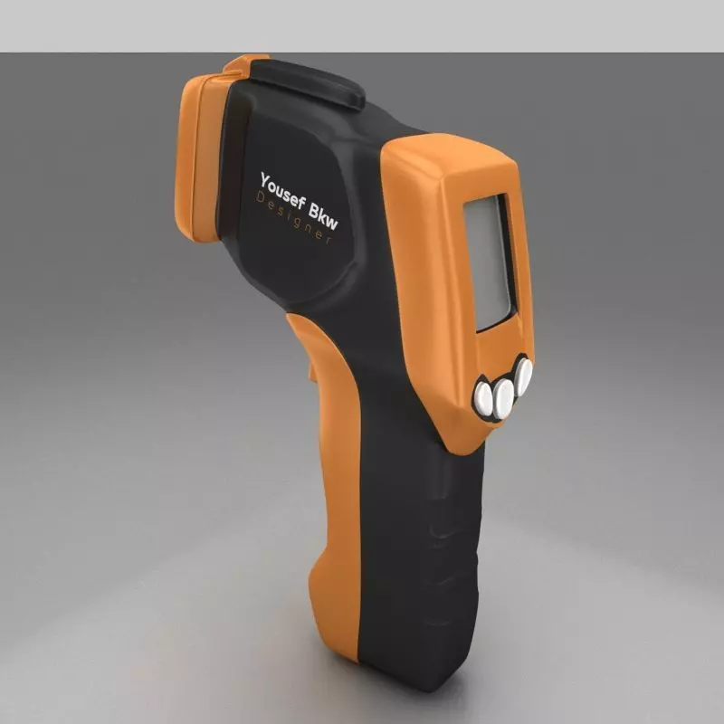 Infrared Thermometer Free 3D model_0