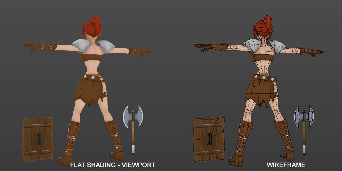 3D Characters Fantasy Low-poly 3D model_4