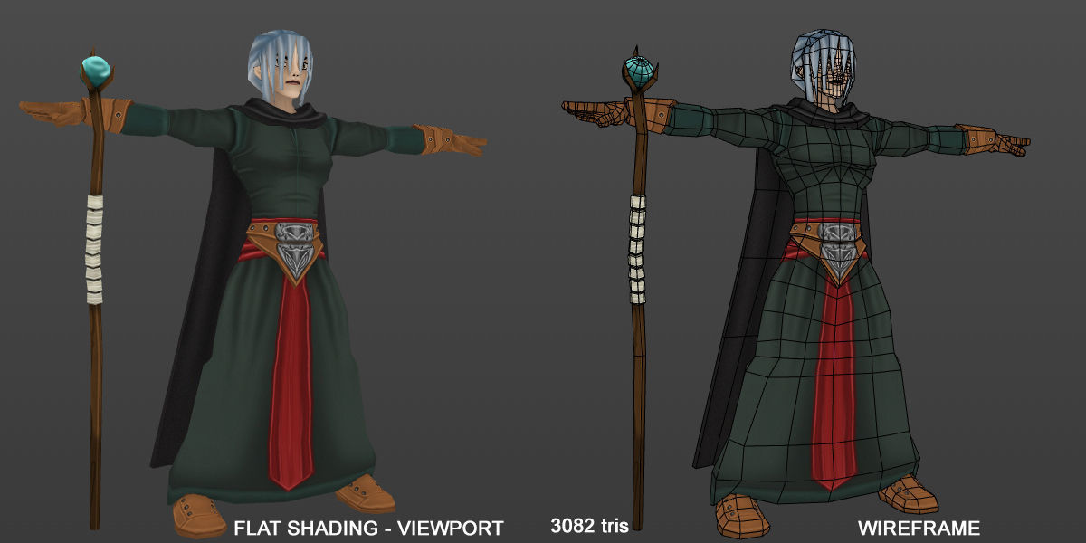 3D Characters Fantasy Low-poly 3D model_9