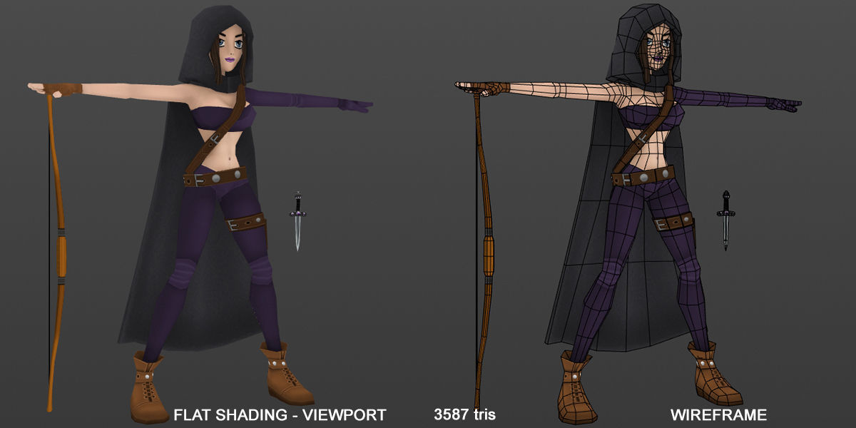 3D Characters Fantasy Low-poly 3D model_7