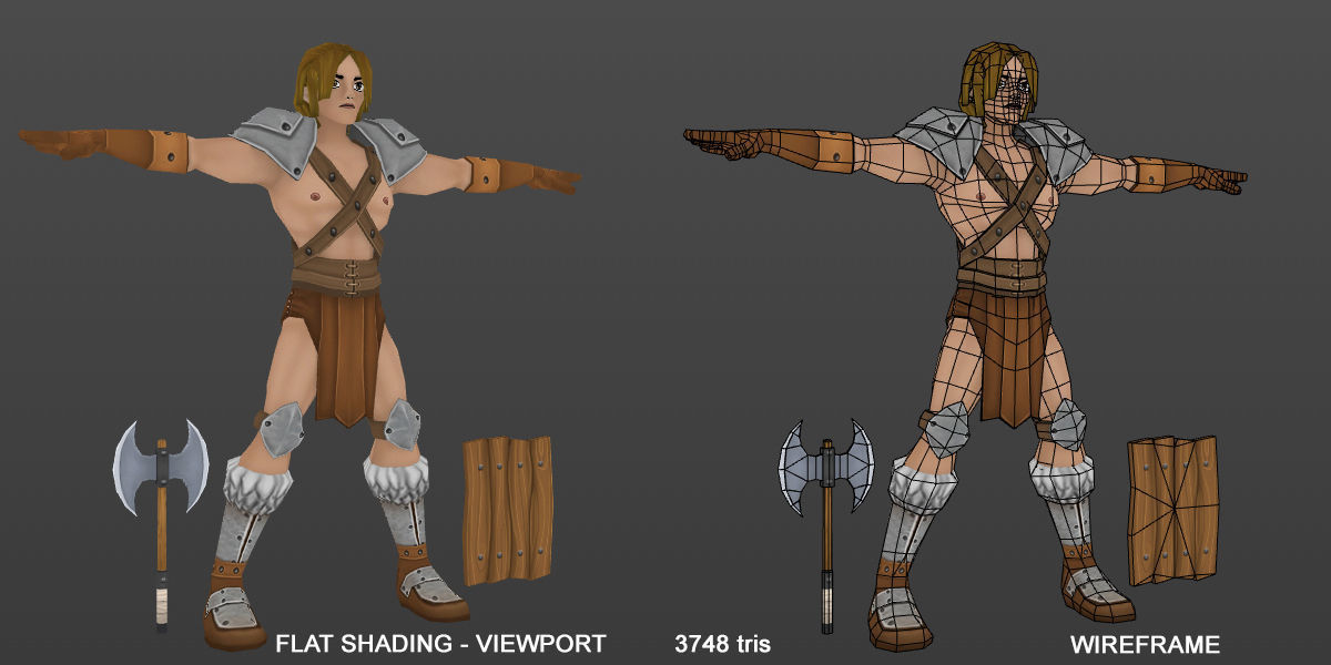 3D Characters Fantasy Low-poly 3D model_1