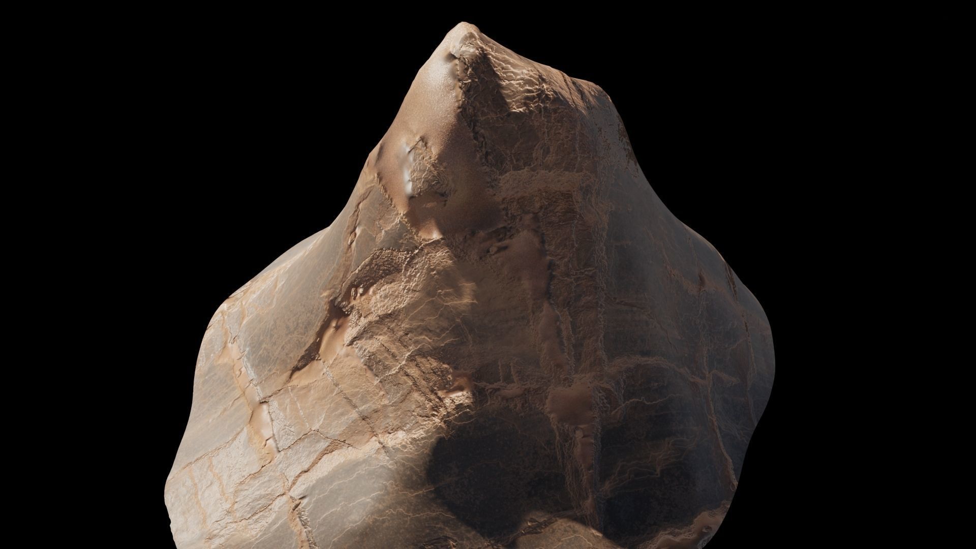 Desert rocks Low-poly 3D model_18