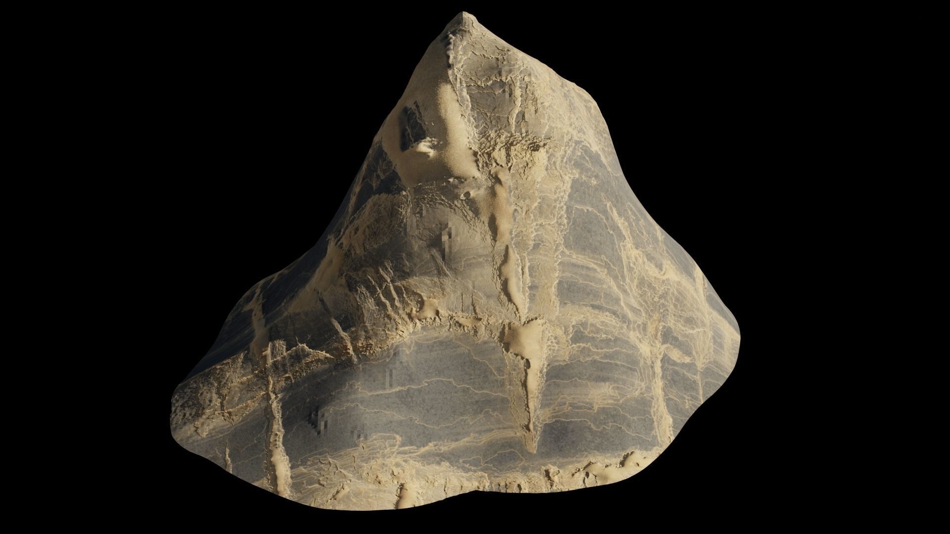 Desert rocks Low-poly 3D model_23