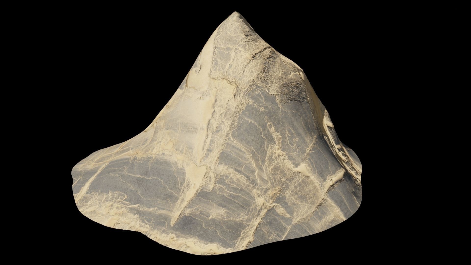 Desert rocks Low-poly 3D model_31