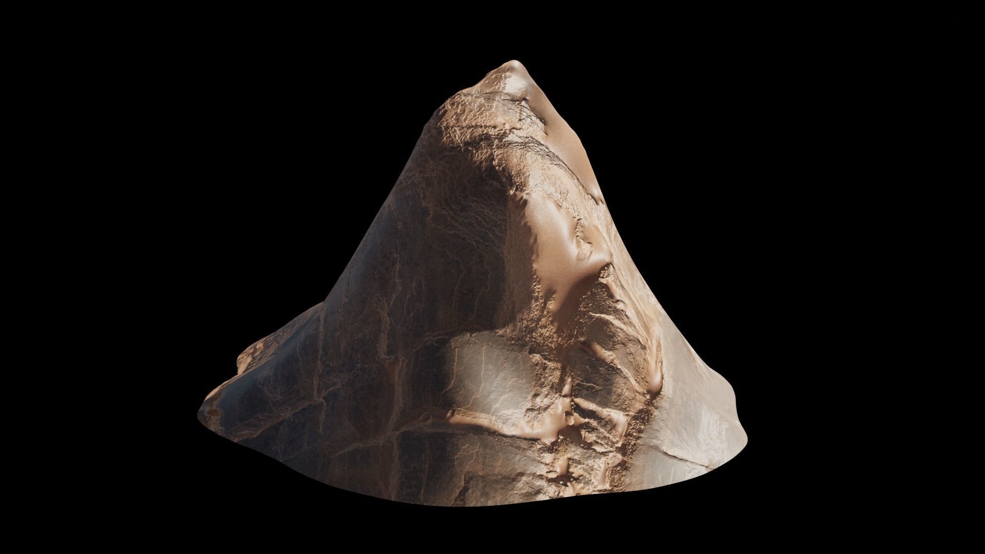 Desert rocks Low-poly 3D model_20