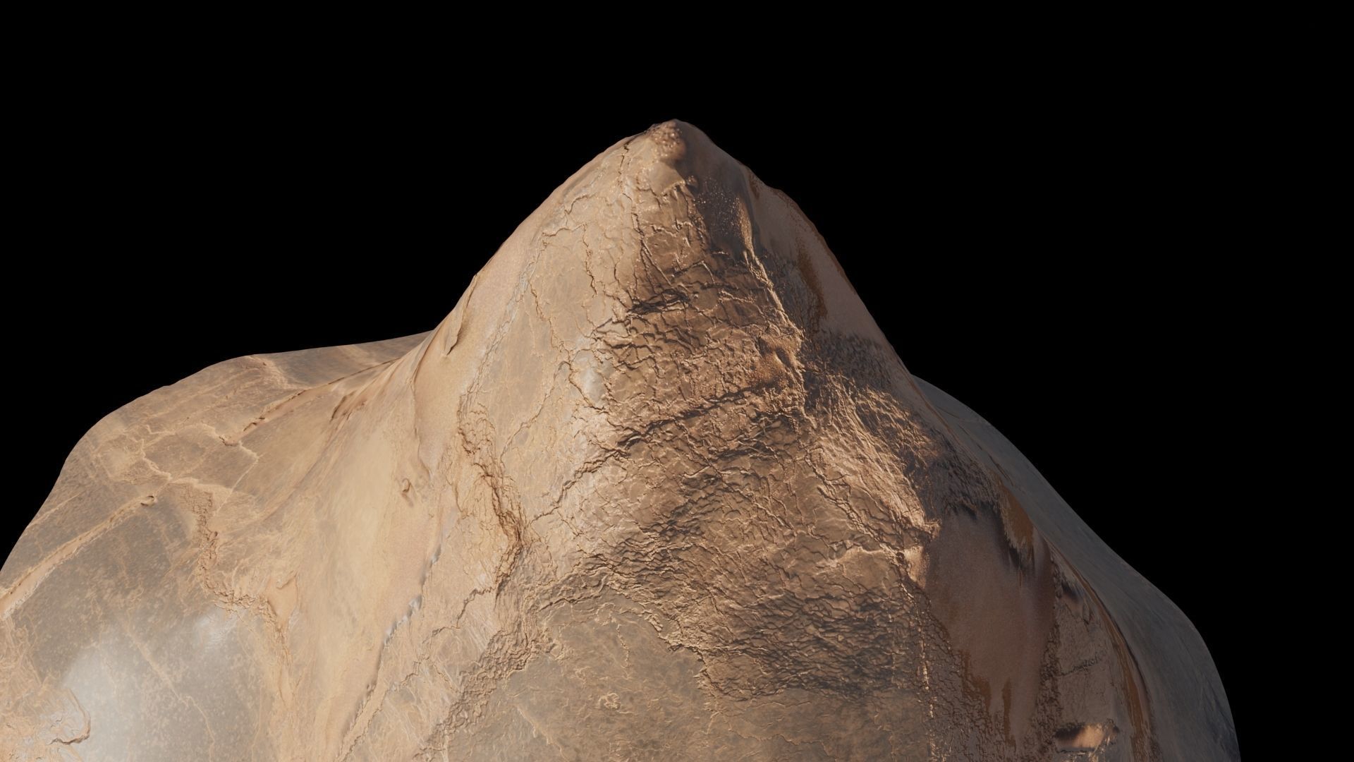 Desert rocks Low-poly 3D model_21