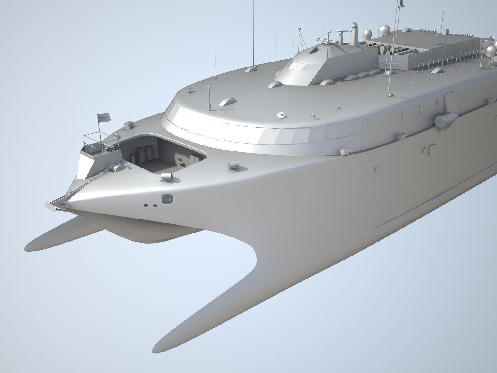 US Navy HSV-2 Swift ship 3D model_12
