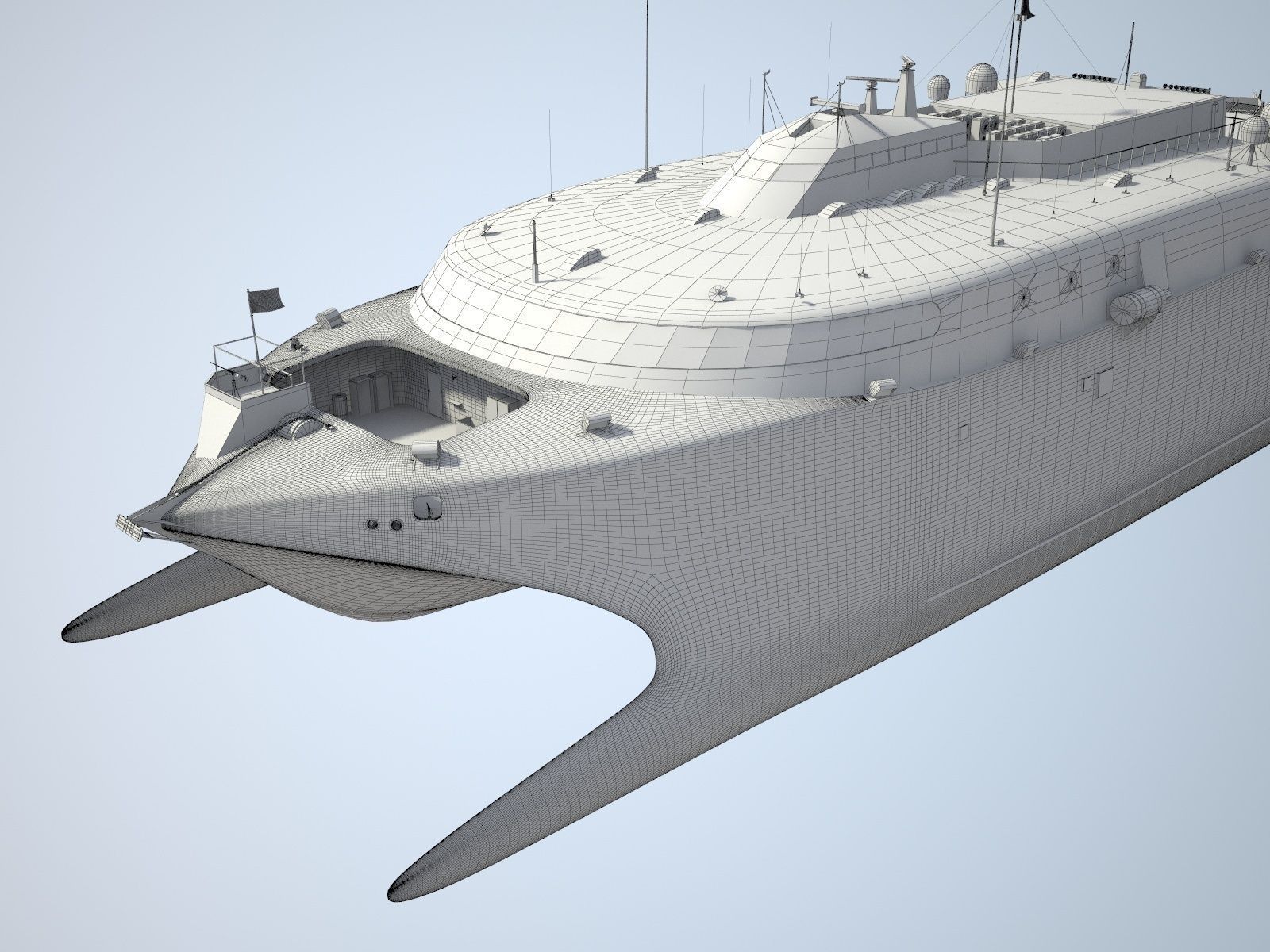 US Navy HSV-2 Swift ship 3D model_16