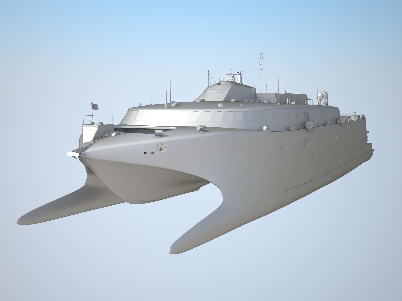 US Navy HSV-2 Swift ship 3D model_6
