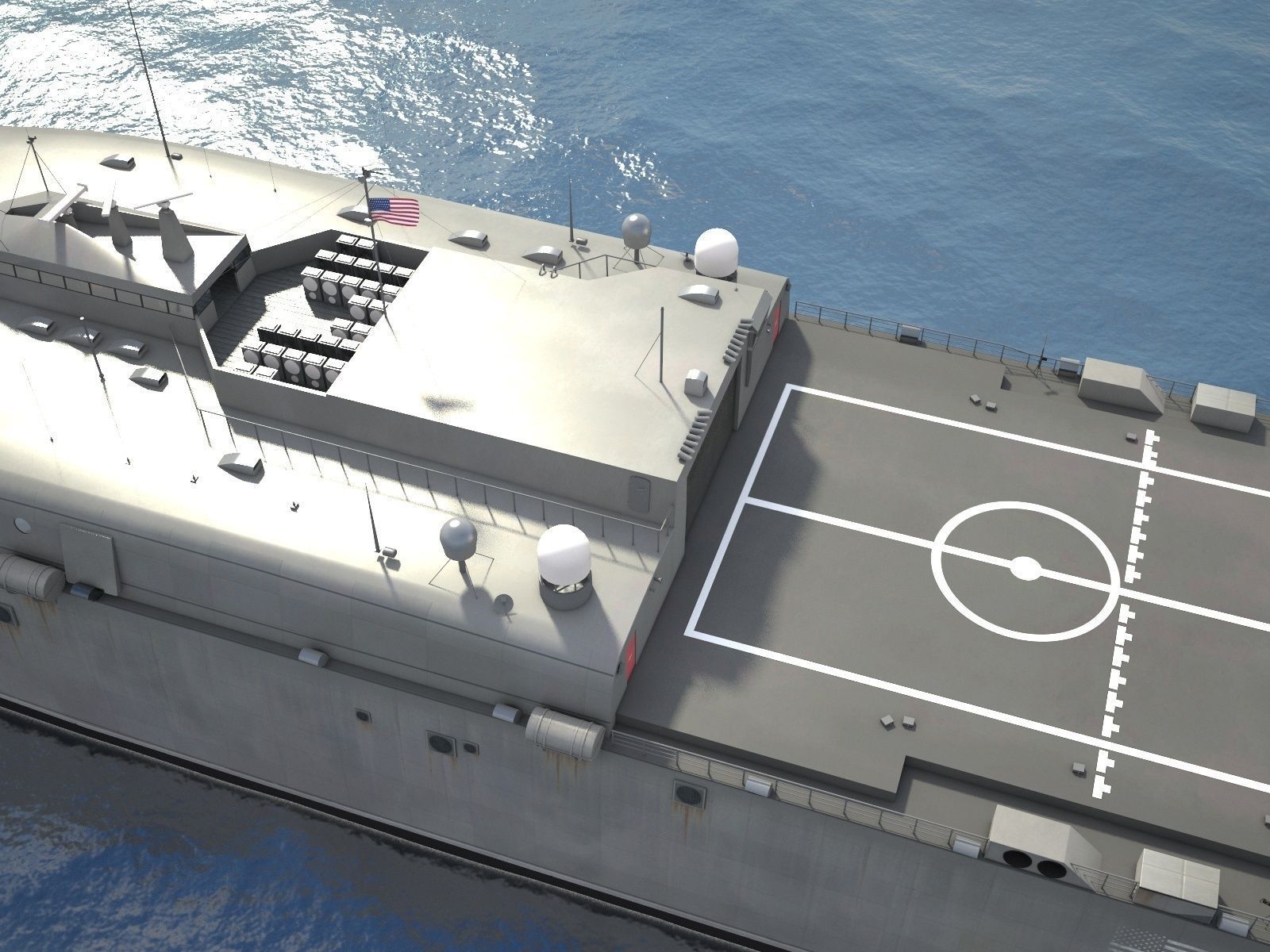 US Navy HSV-2 Swift ship 3D model_5