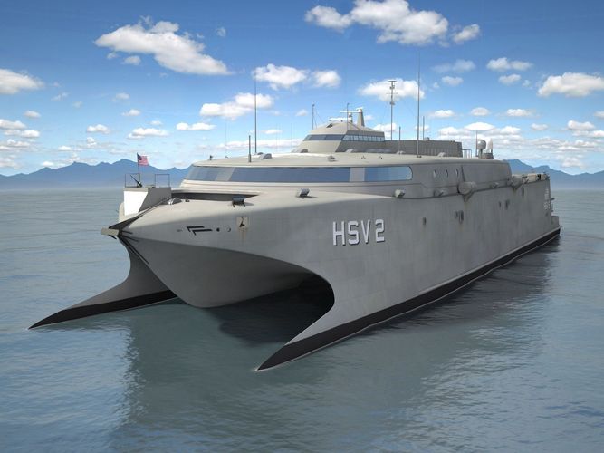 US Navy HSV-2 Swift ship 3D model