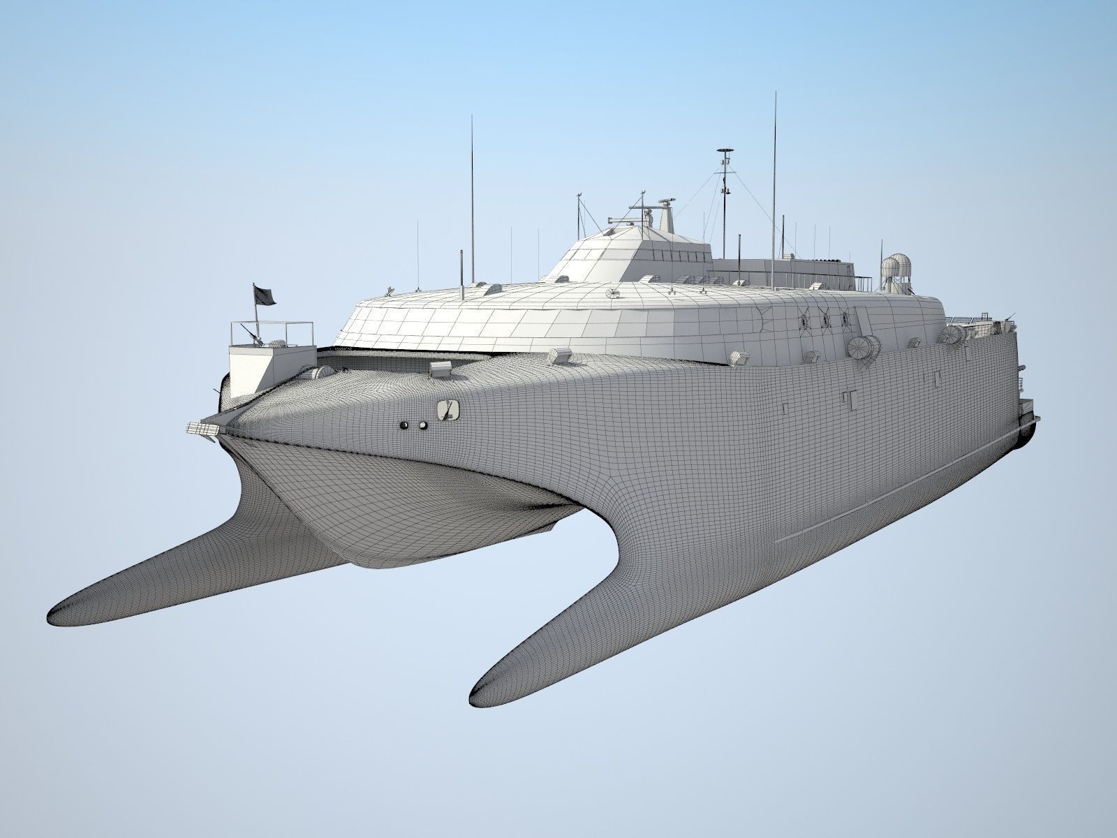 US Navy HSV-2 Swift ship 3D model_15