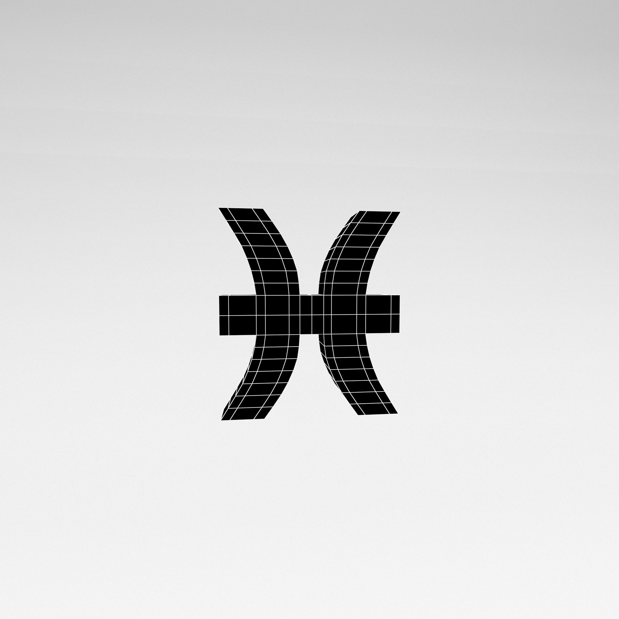 Pisces v1 005 Low-poly 3D model_6