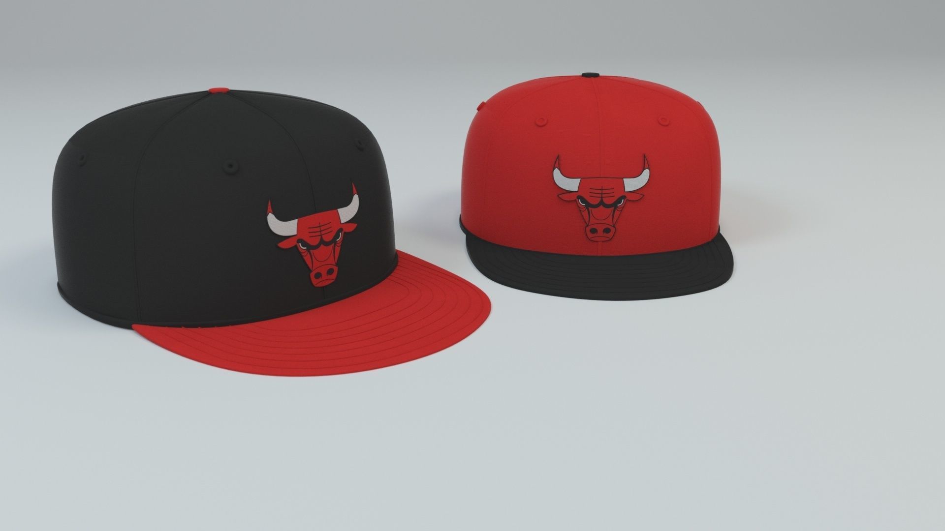 Chicago Bulls Baseball Cap 3D model | CGTrader