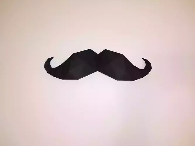 diy mustache papercraft template