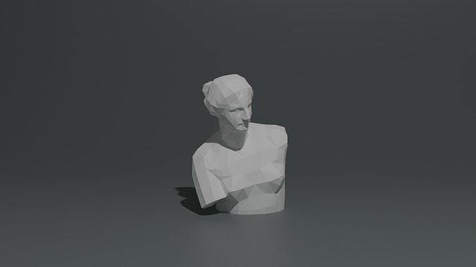 venus lowpoly 3d model and papercraft template 3D print model