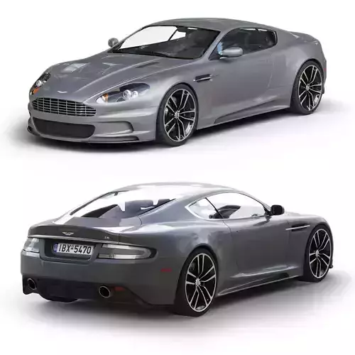 ASTON MARTIN DBS I Low-poly 3D model