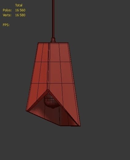 Hanging lamp LOFT HOUSE  P-183 3D model_4