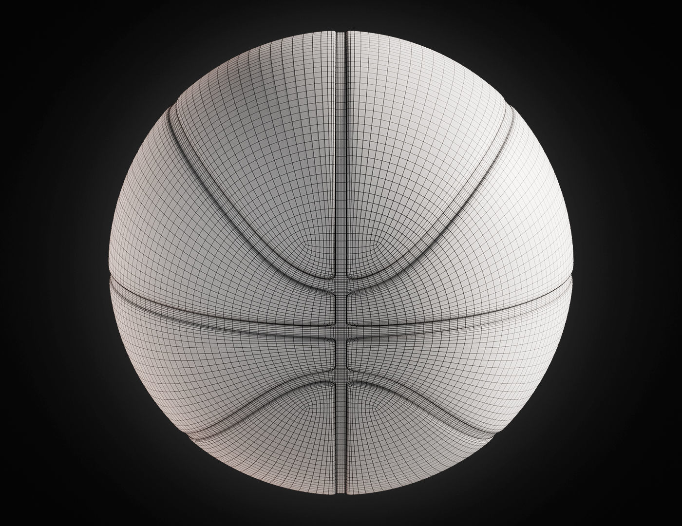 Basketball ball 3D model_21