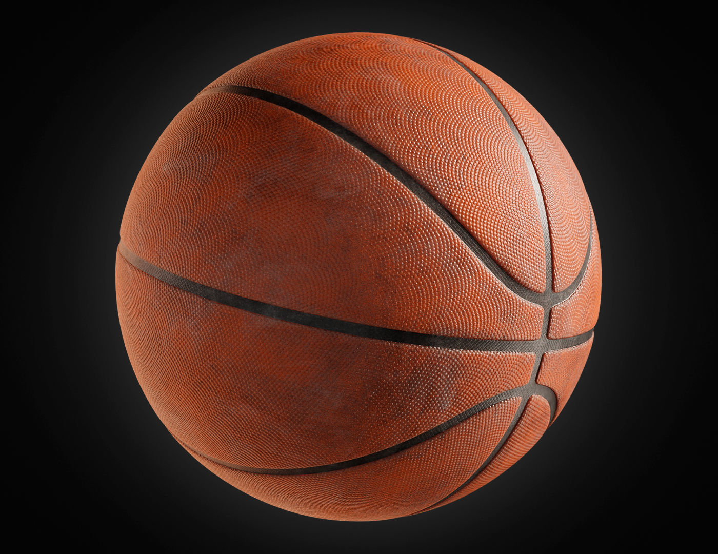Basketball ball 3D model_14