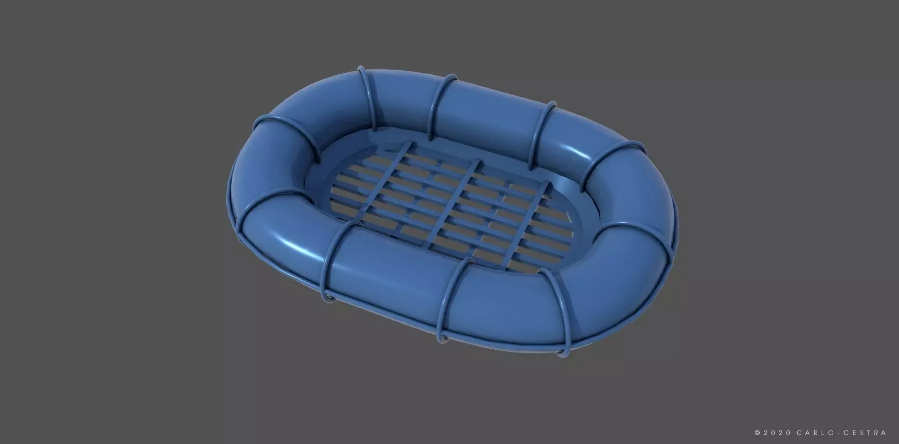 Carley raft - Personal license - 1-72 scale 3D print model_0