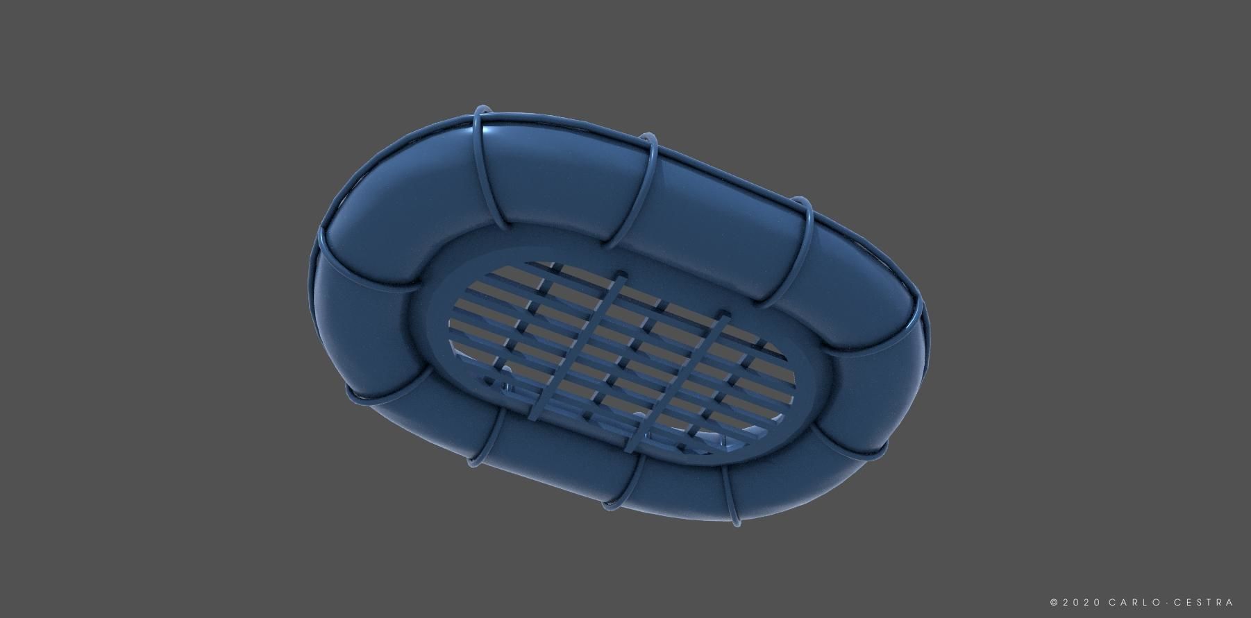 Carley raft - Personal license - 1-72 scale 3D print model_1