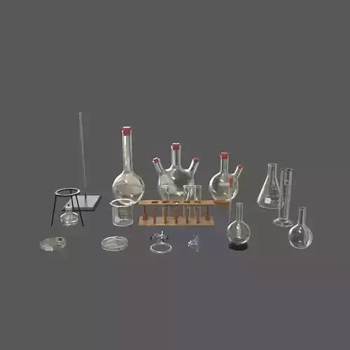 Laboratory equipment 3D model