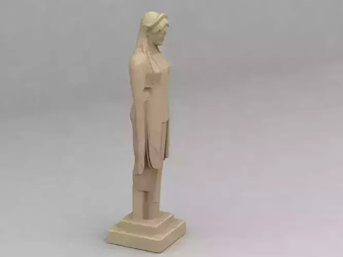 Kouroi Greek Goddess Ancient  Sculpture  3D model