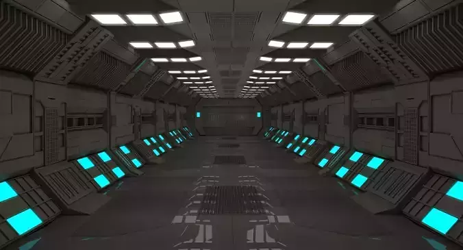 Sci Fi Corridor  3D model