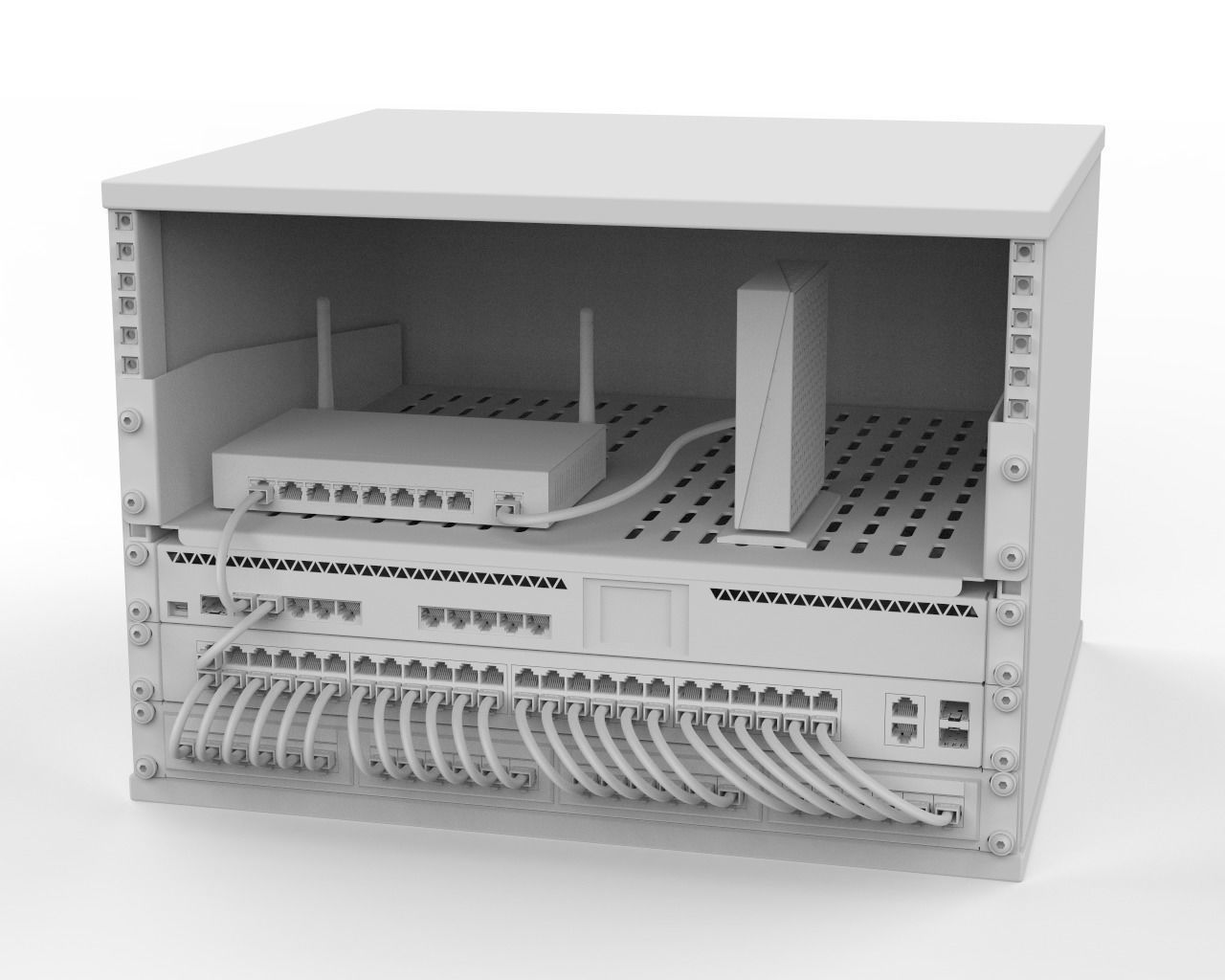 Home Network Setup 3D model_4