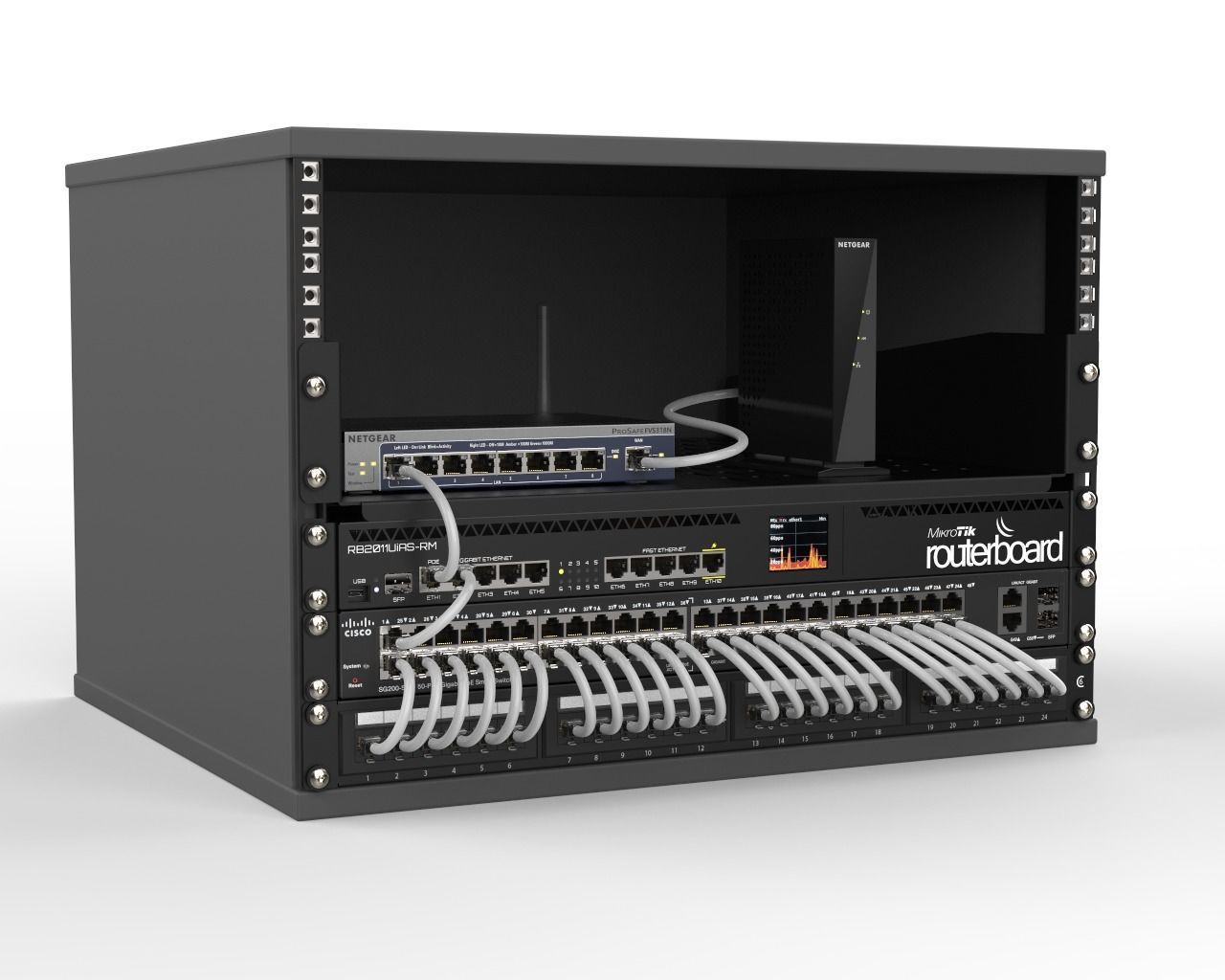 Home Network Setup 3D model_3