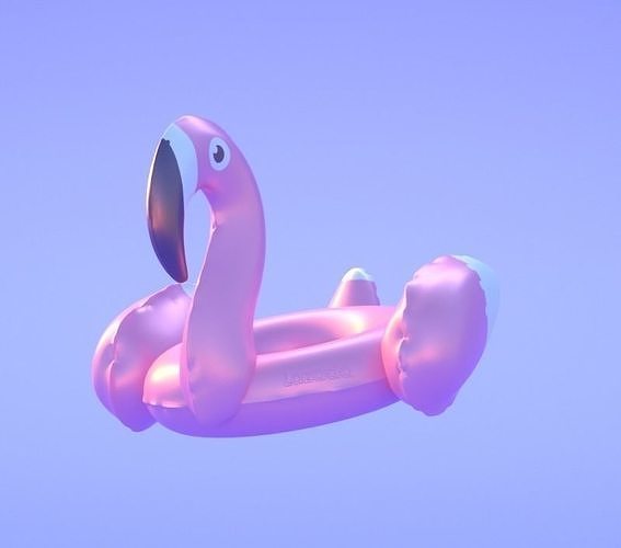 Flamingo buoy 3D model