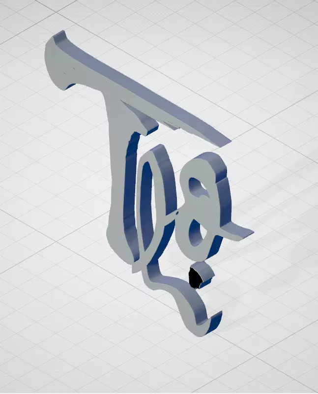 Vietnamese Calligraphy Tho Free 3D model