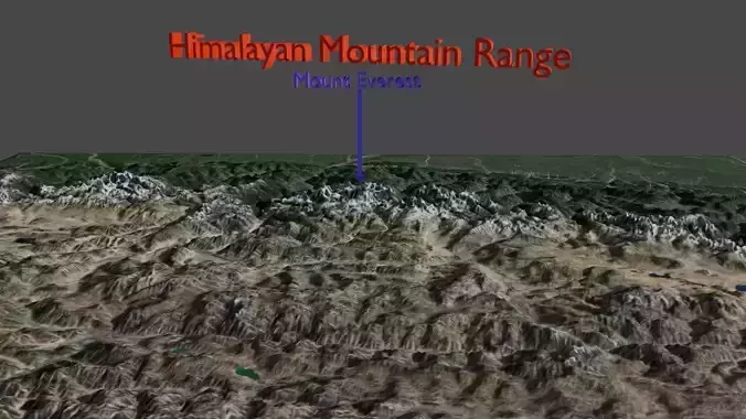 Mount Everest 3D model